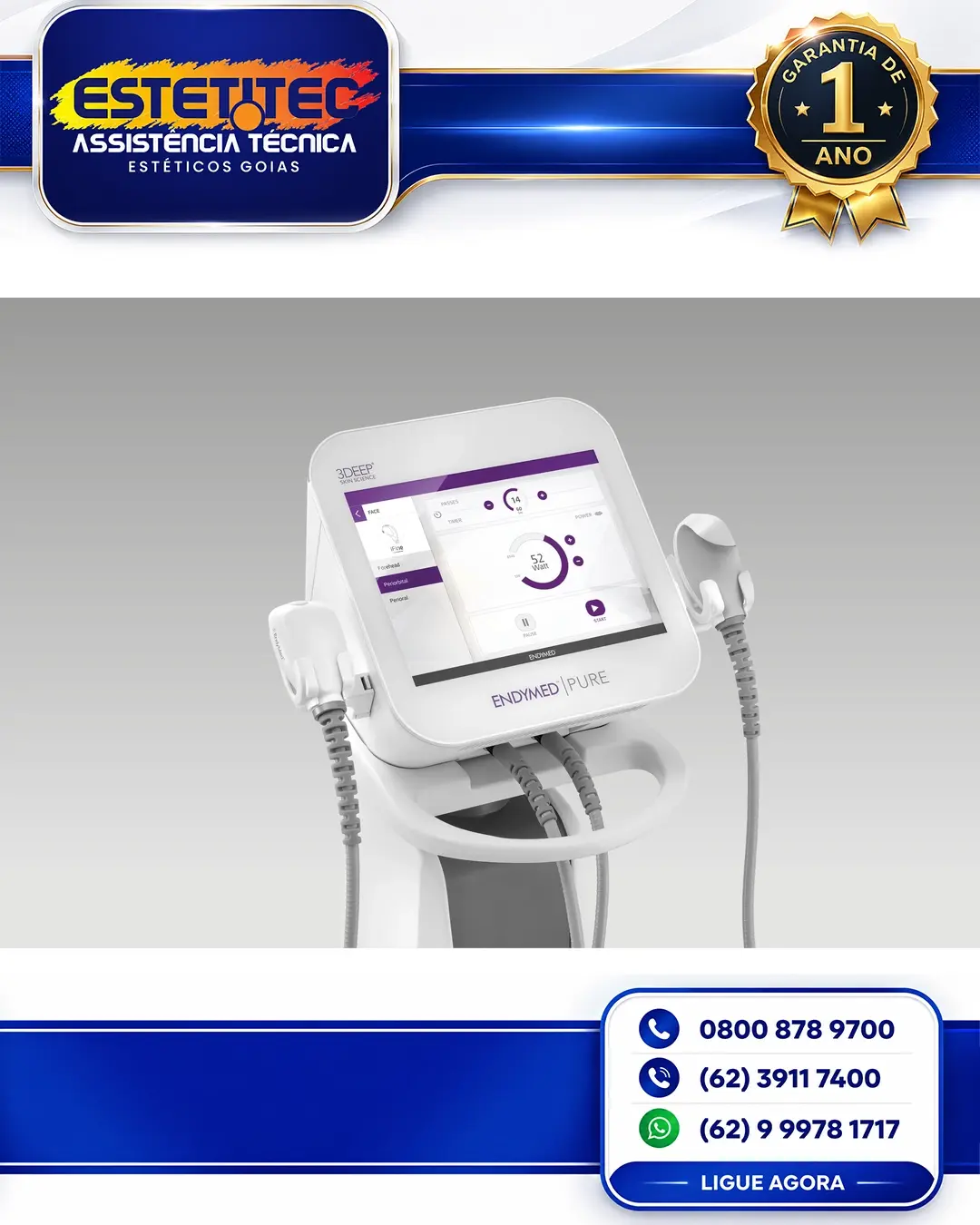 ASSISTÊNCIA TÉCNICA ENDYMED PURE 2 0 CURITIBA