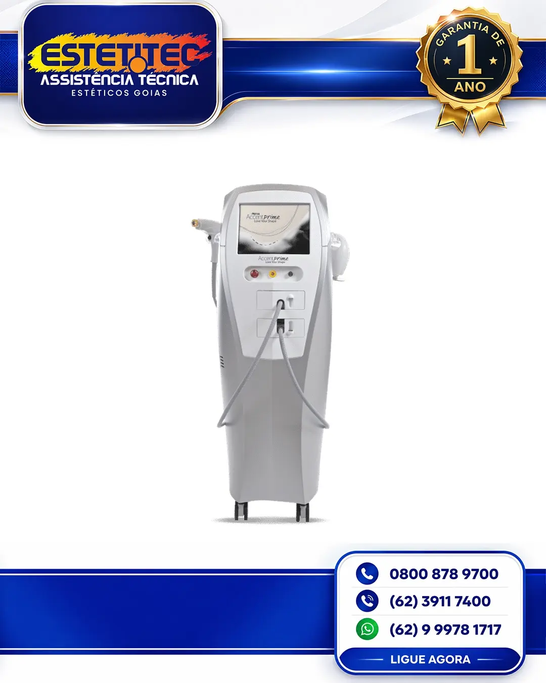 CONSERTO ALMA LASER ACCENT PRIME BODY GOIÂNIA