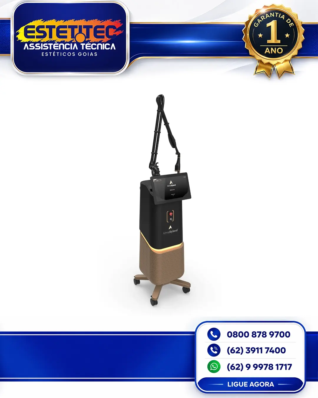 CONSERTO ALMA LASER HYBRID CO2 FLORIANÓPOLIS