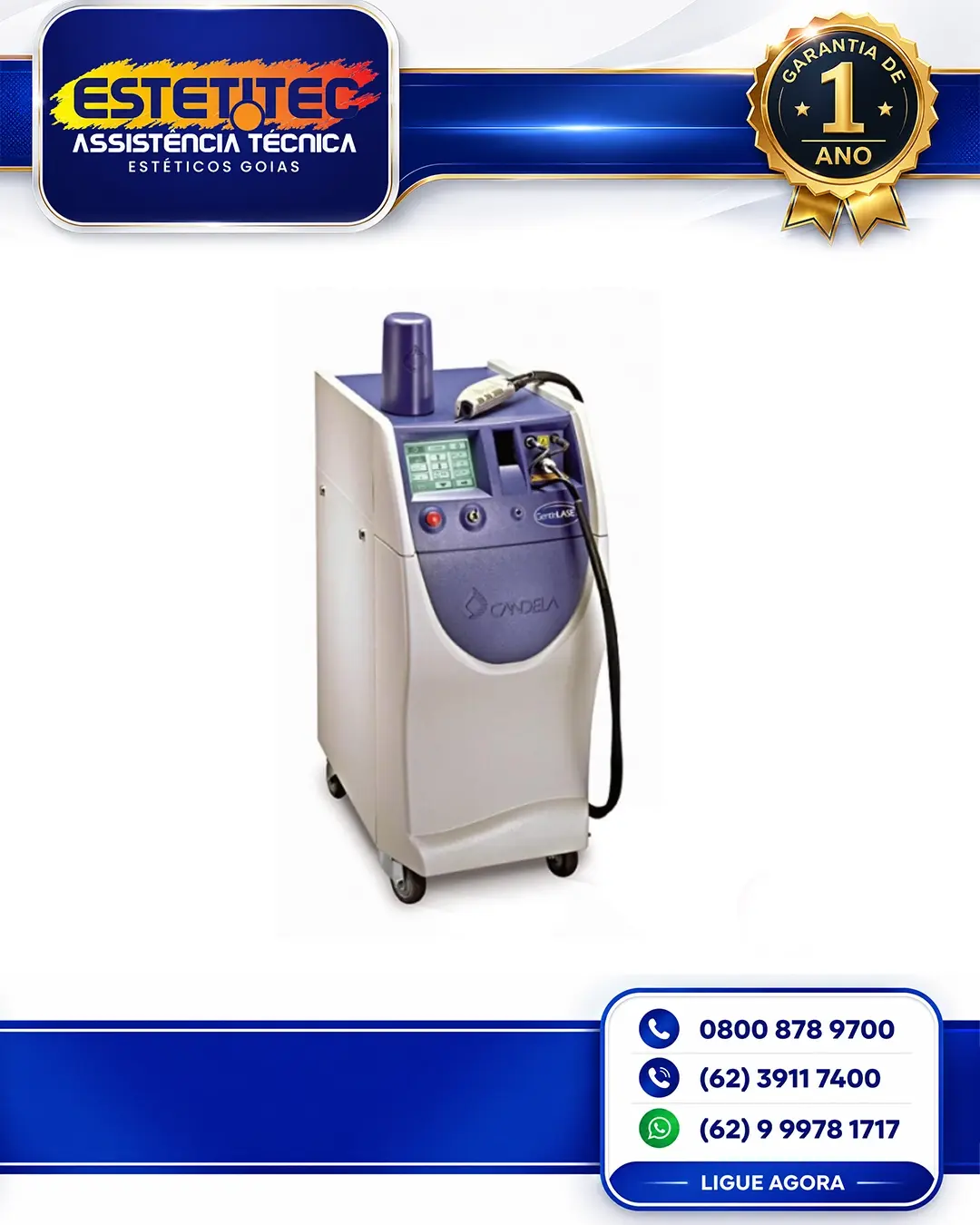 CONSERTO CANDELA MINI GENTLELASE BRASIL