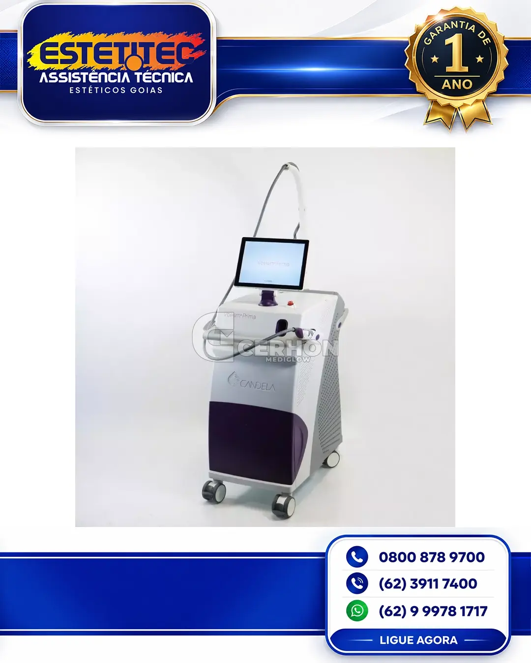 CONSERTO CANDELA VBEAM PRIMA SANTA CATARINA