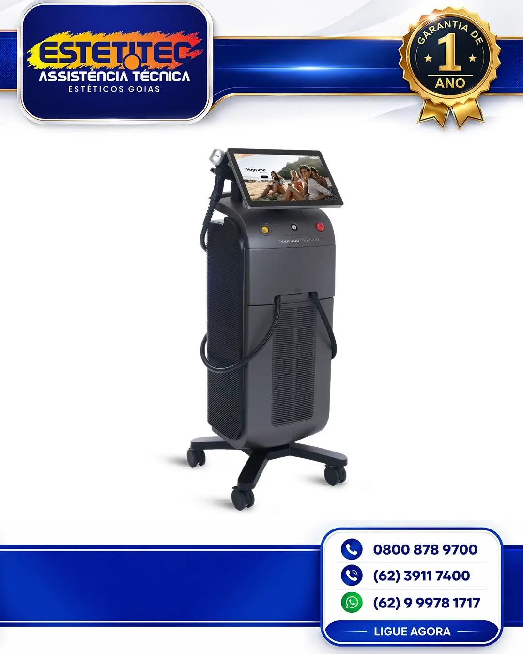 CONSERTO DE ALMA LASER SOPRANO TITANIUM PRO GOIÁS