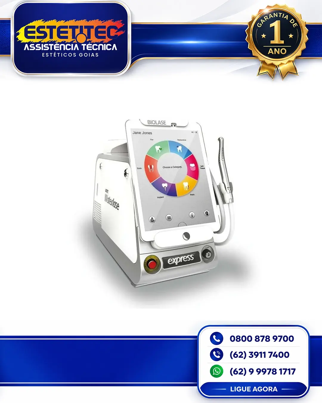 CONSERTO DE BIOLASE WATERLASE EXPRESS CURITIBA