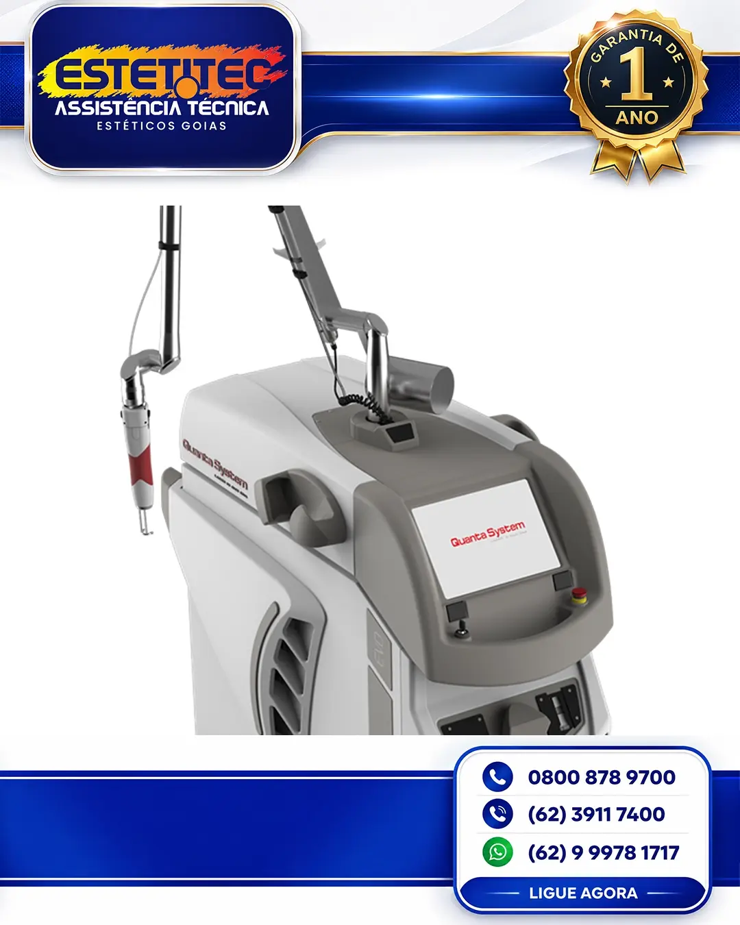 CONSERTO DE QUANTA SYSTEM Q PLUS EVO RIO GRANDE DO SUL