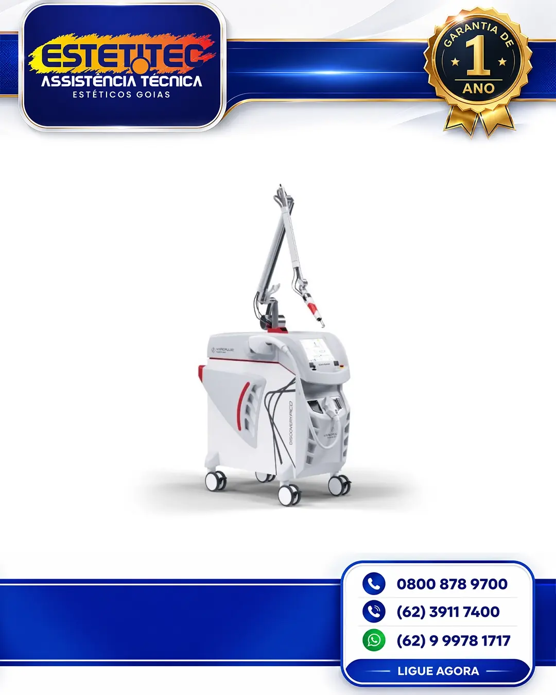 CONSERTO QUANTA SYSTEM DISCOVERY PICO PLUS CURITIBA