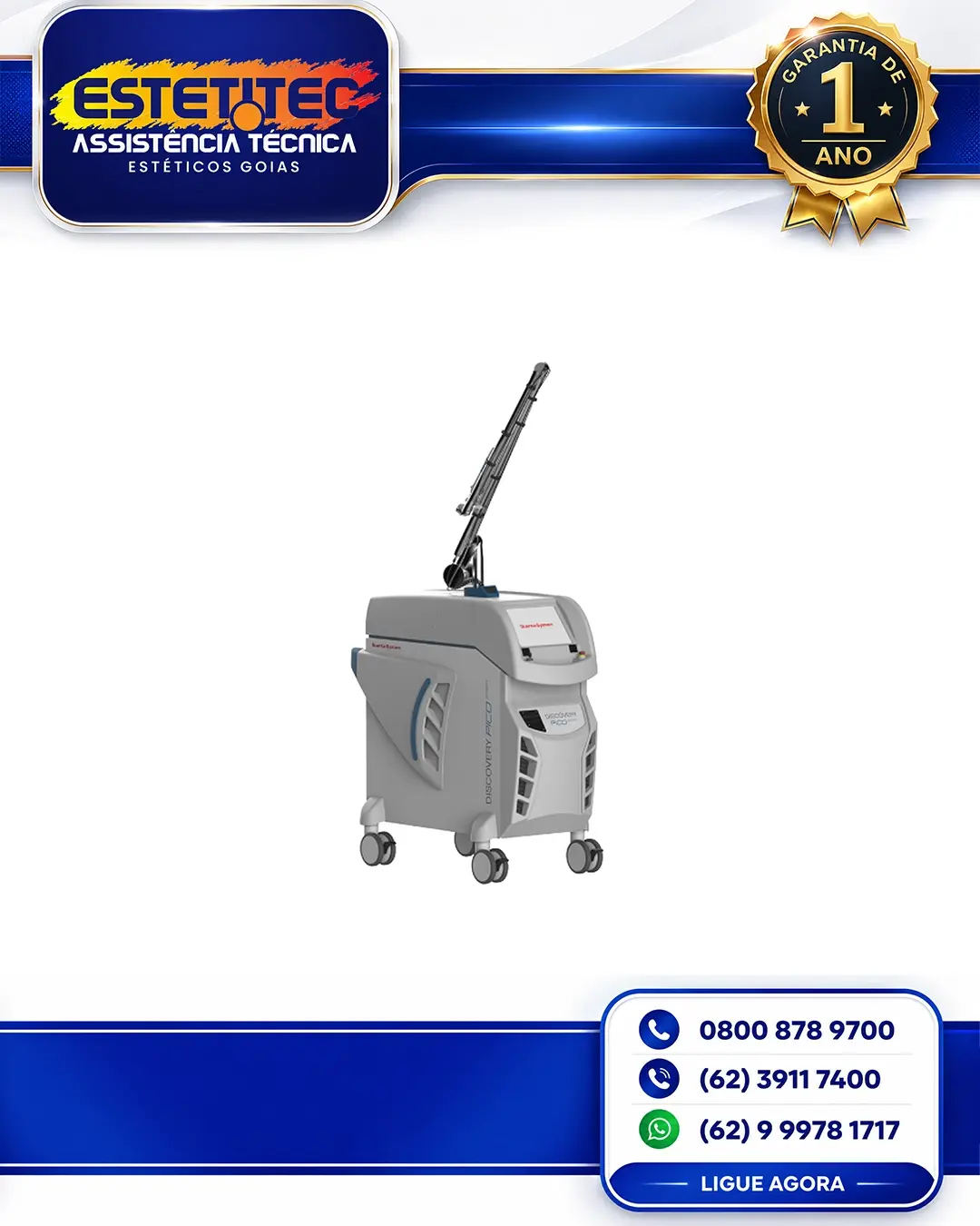 CONSERTO QUANTA SYSTEM DISCOVERY PICO VARIOPULSE BRASÍLIA