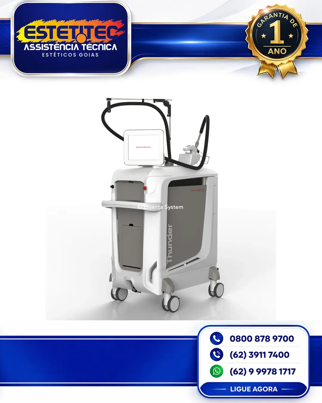 CONSERTO QUANTA SYSTEM THUNDER MT BRASIL