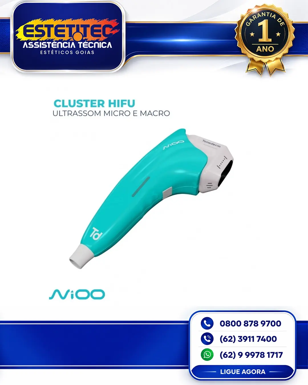 CONSERTO TONEDERM NIOO HIFU CURITIBA