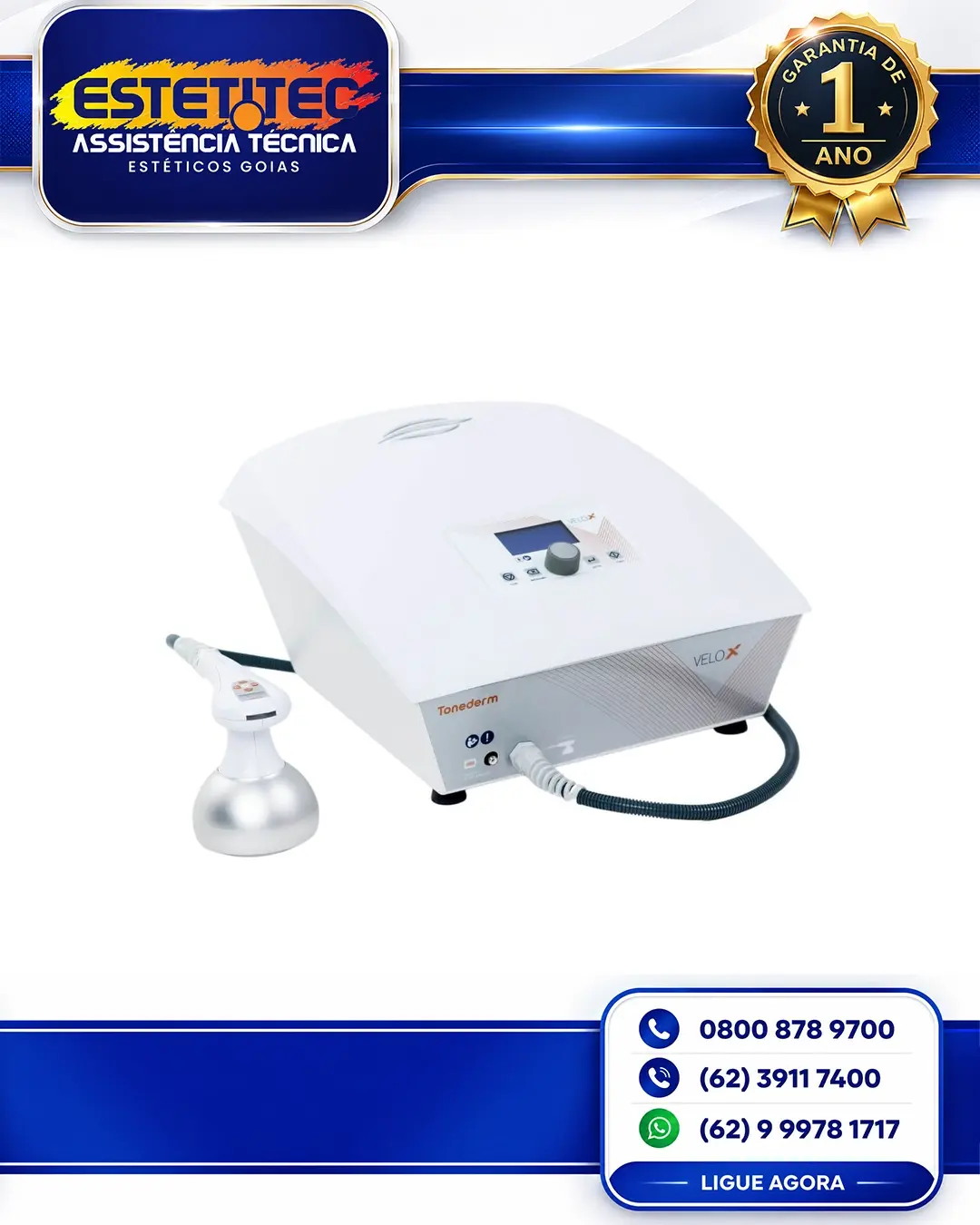 CONSERTO TONEDERM VELOX ULTRASSOM CAVITACIONAL BRASIL