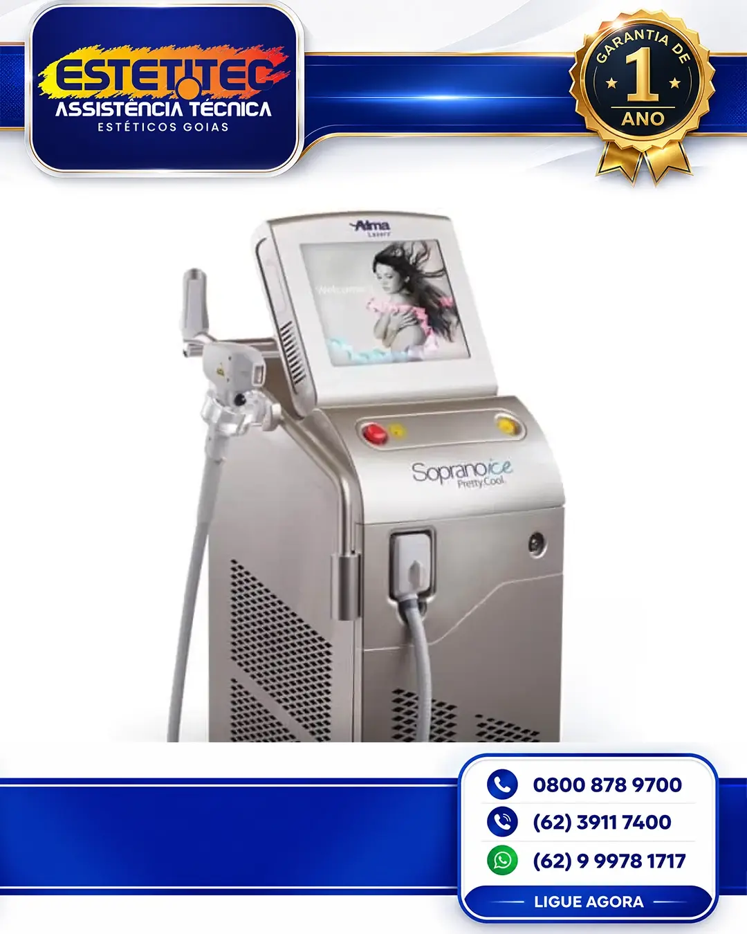ESPECIALIZADA ALMA LASER SOPRANO SHR NO BRASIL