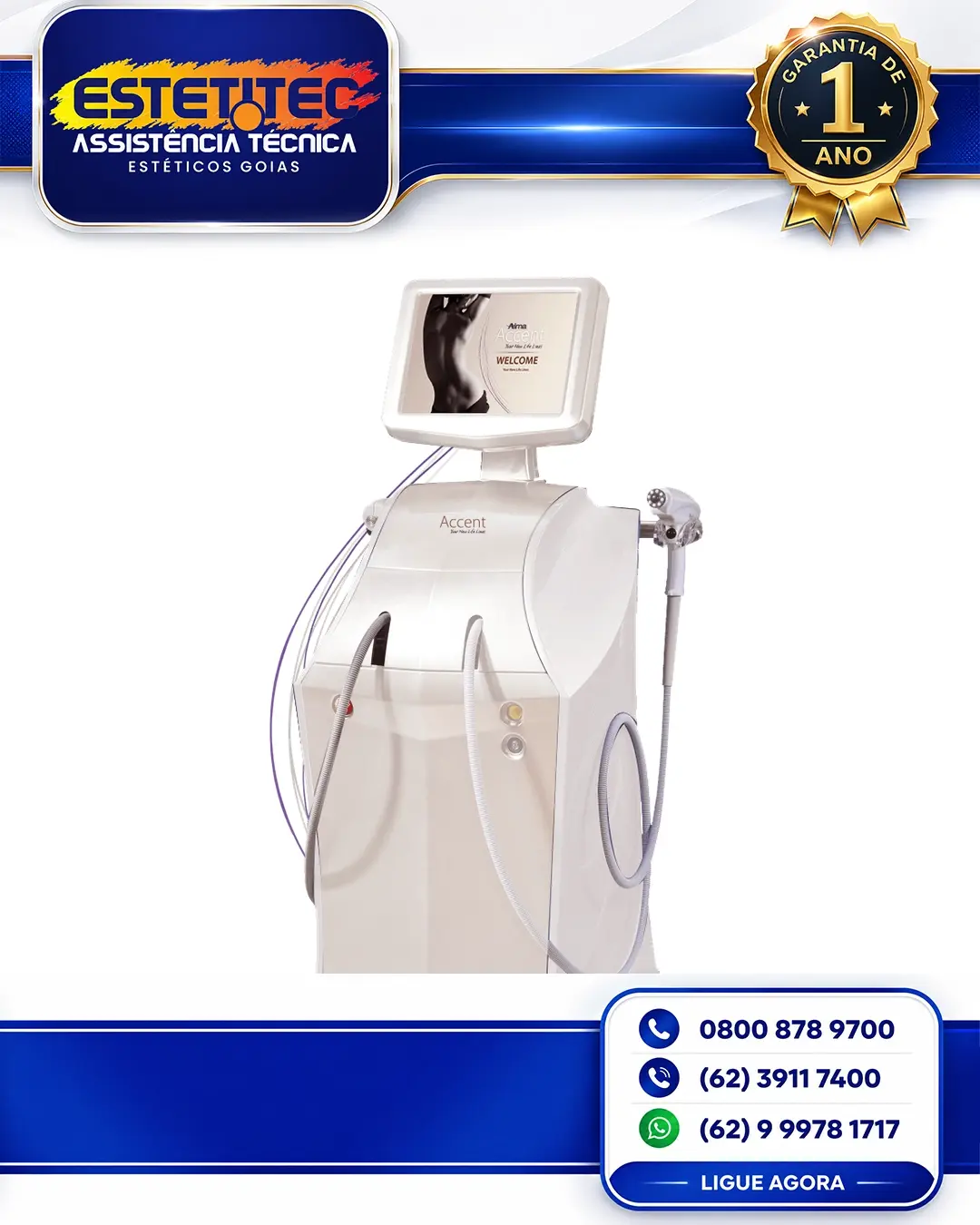 MANUTENÇÃO ALMA LASER ACCENT GOIÁS