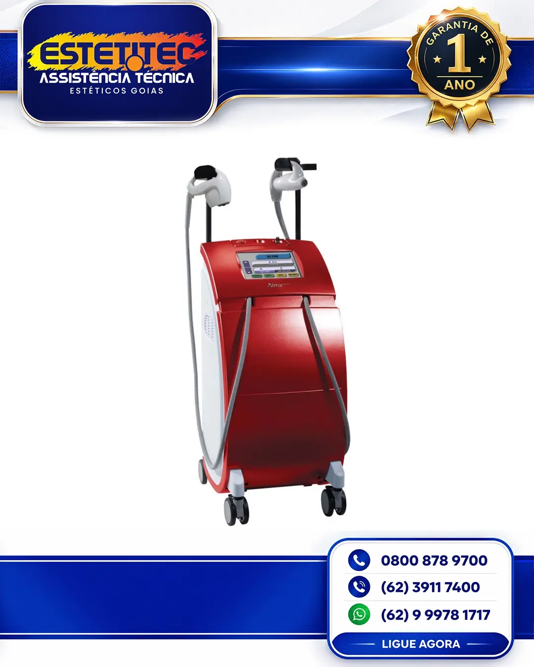 MANUTENÇÃO ALMA LASER ACCENT ULTRA BRASIL