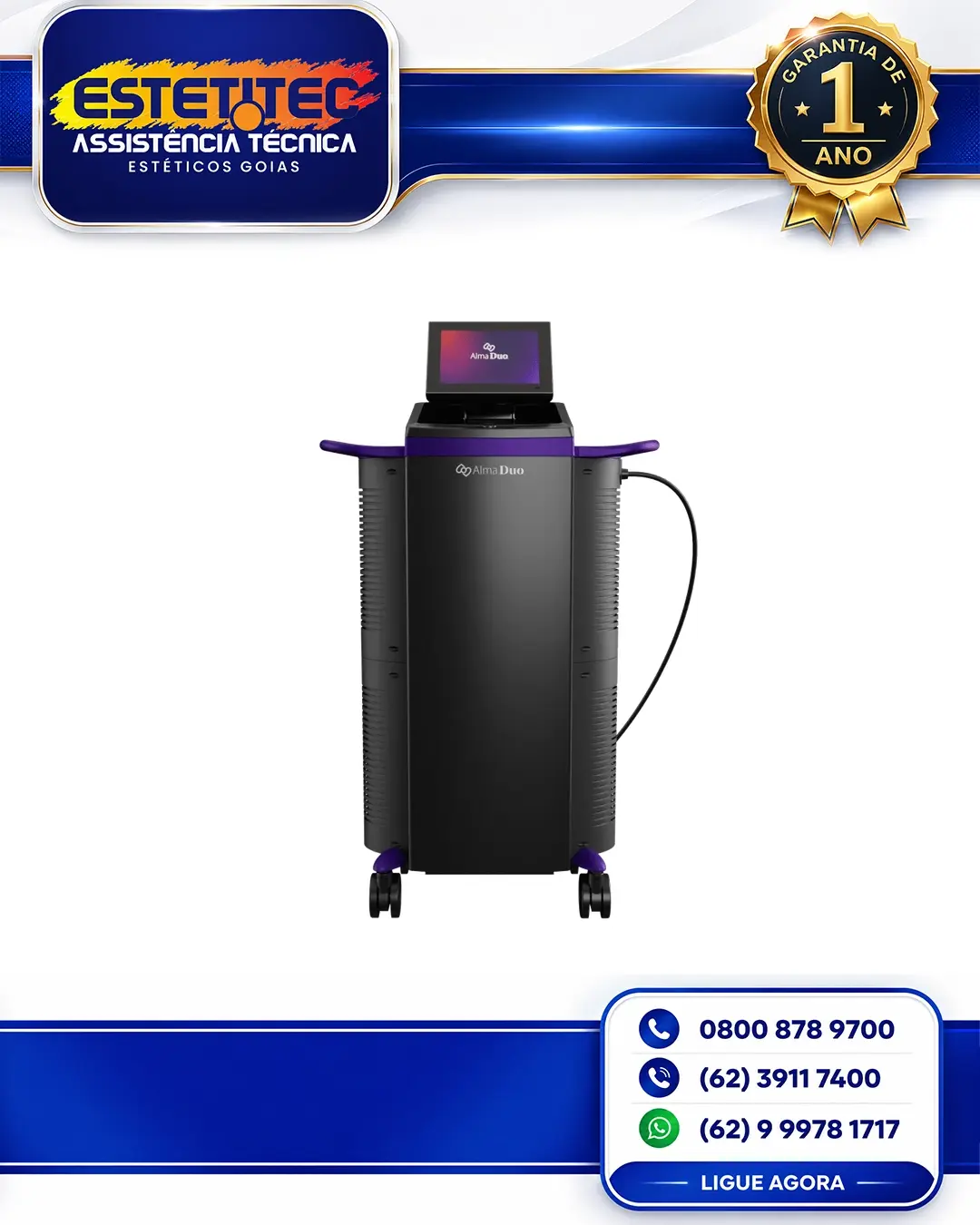 MANUTENÇÃO ALMA LASER DUO NO BRASIL