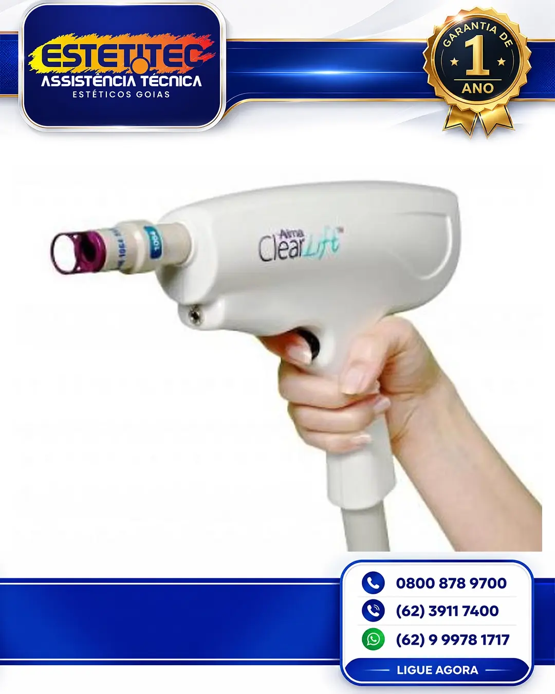 MANUTENÇÃO ALMA LASER HARMONY CLEARLIFT BRASIL