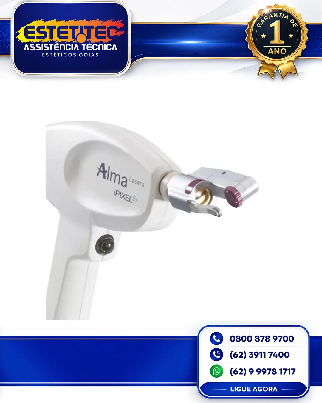 MANUTENÇÃO ALMA LASER HARMONY IPIXEL FLORIANÓPOLIS