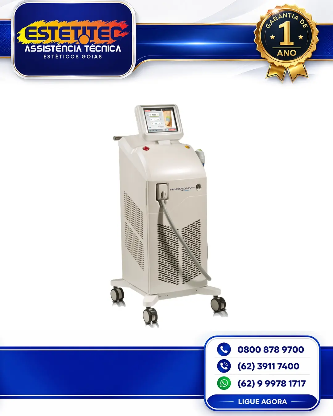 MANUTENÇÃO ALMA LASER HARMONY LITE BRASÍLIA