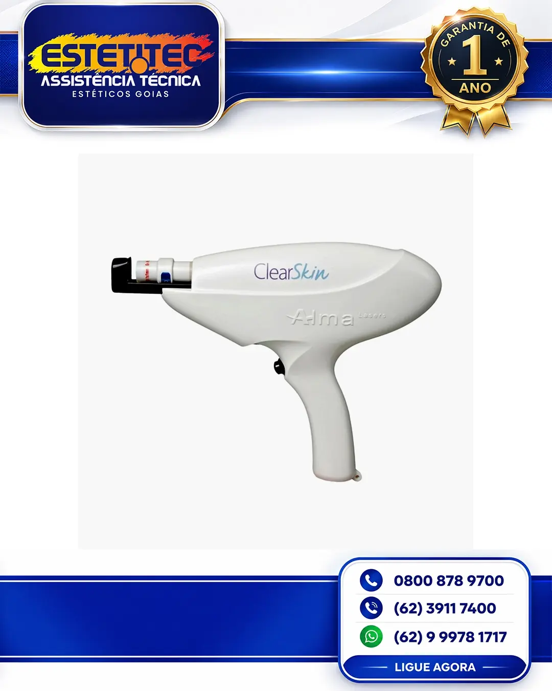 MANUTENÇÃO DE ALMA LASER CLEARVEIN PORTO ALEGRE