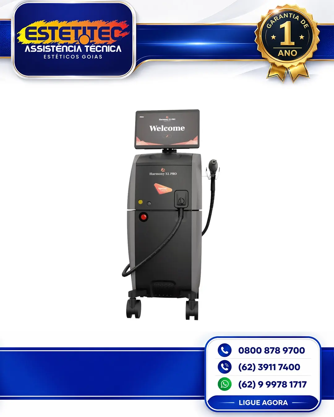 MANUTENÇÃO DE ALMA LASER HARMONY XL PRO NO BRASIL