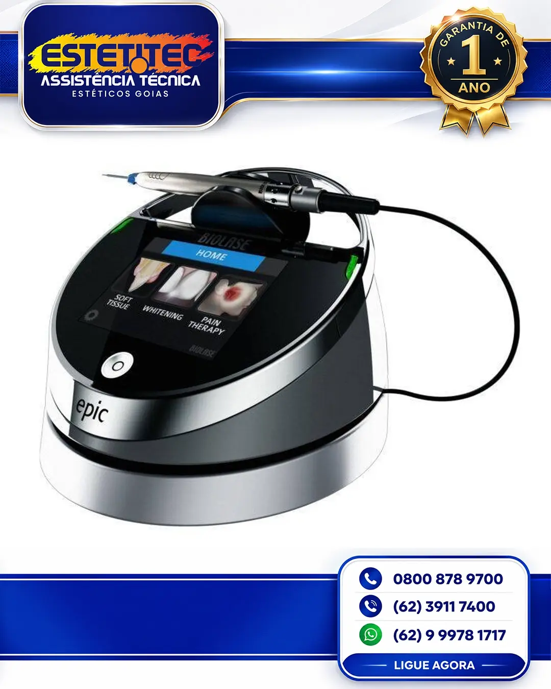 MANUTENÇÃO ESPECIALIZADA BIOLASE EPIC 10 NO BRASIL