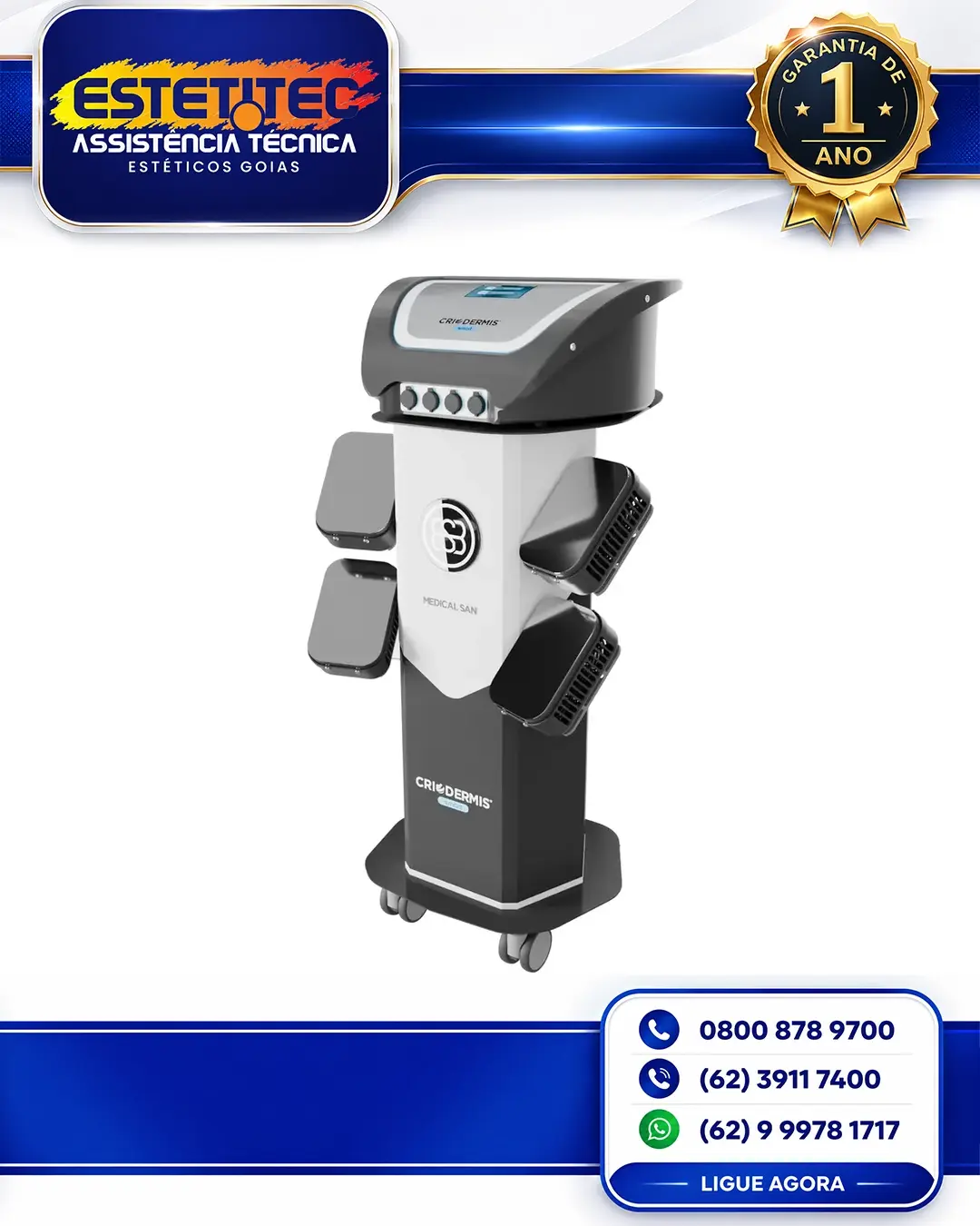 MANUTENÇÃO ESPECIALIZADA MEDICAL SAN CRIODERMIS SMART PORTO ALEGRE