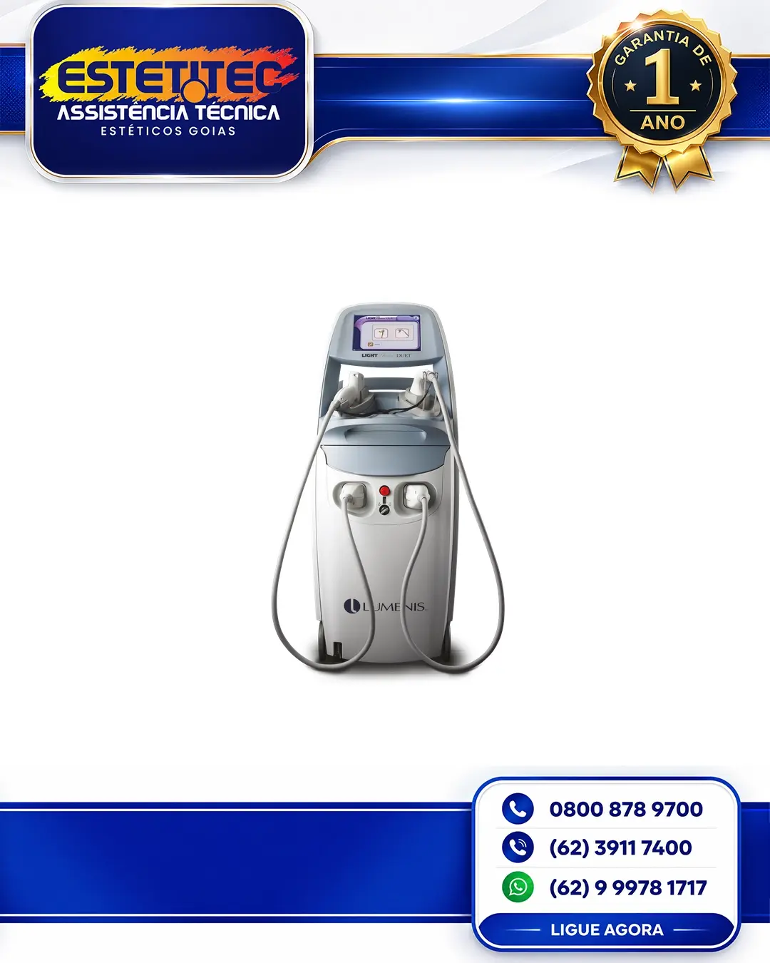 MANUTENÇÃO PREVENTIVA LUMENIS LIGHTSHEER DUET SÃO PAULO