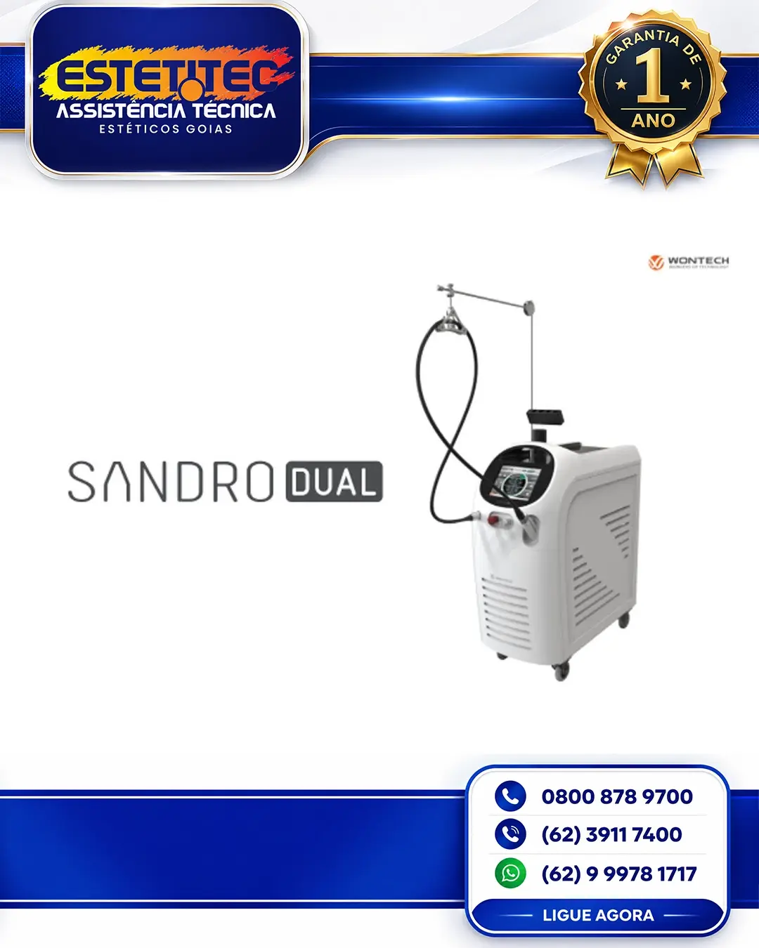 MANUTENÇÃO PREVENTIVA WONTECH SANDRO DUAL NO BRASIL