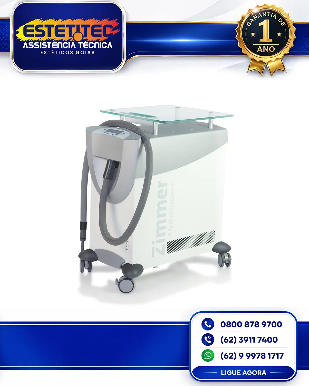 MANUTENÇÃO PREVENTIVA ZIMMER CRYO 6 GOIÂNIA