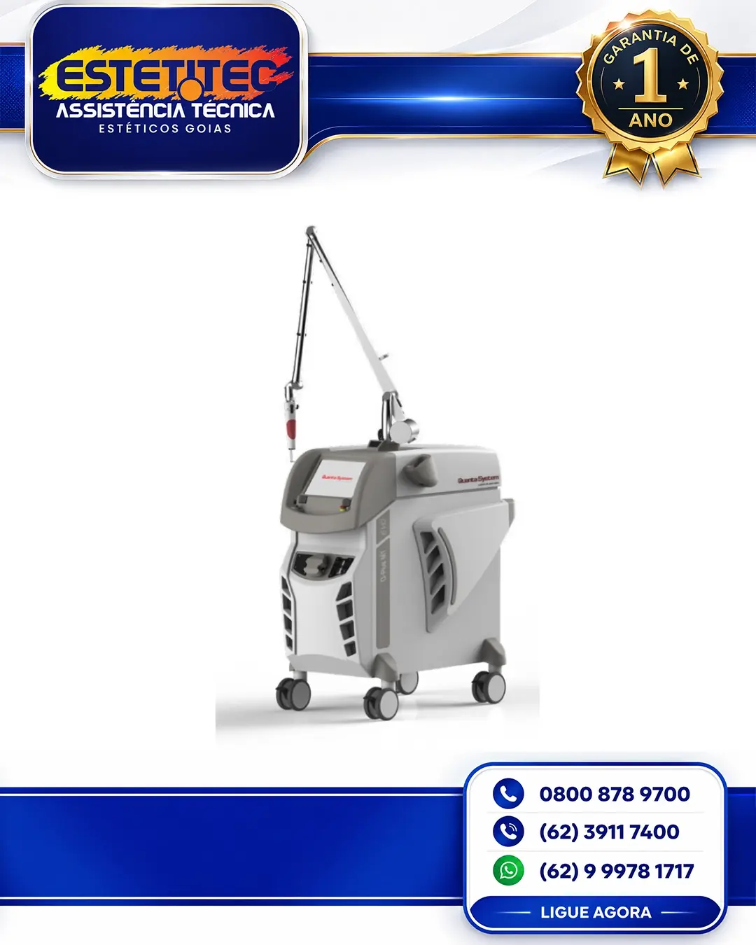 REPARO DE QUANTA SYSTEM YOULASER MT MATO GROSSO