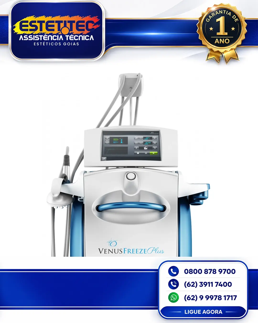 REPARO DE VENUS CONCEPT VENUS FREEZE PLUS BRASÍLIA