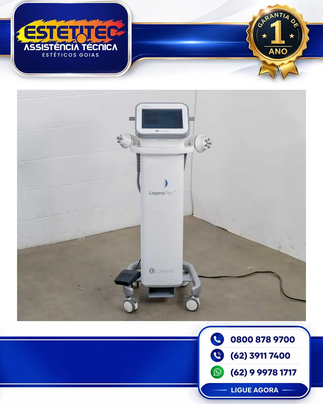REPARO LUMENIS LEGEND PRO PORTO ALEGRE