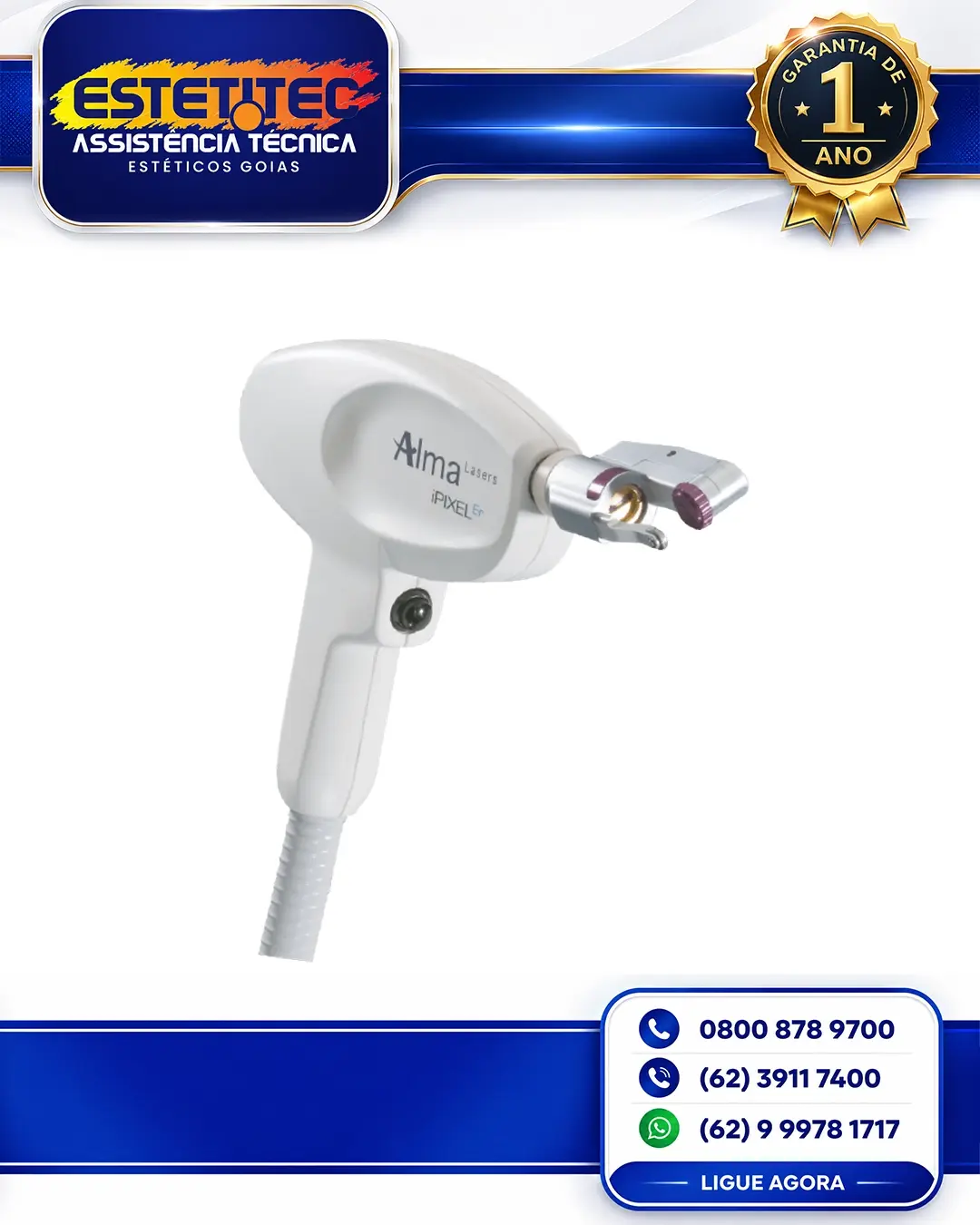 SUPORTE TÉCNICO ALMA LASER PIXEL ERYAG FLORIANÓPOLIS