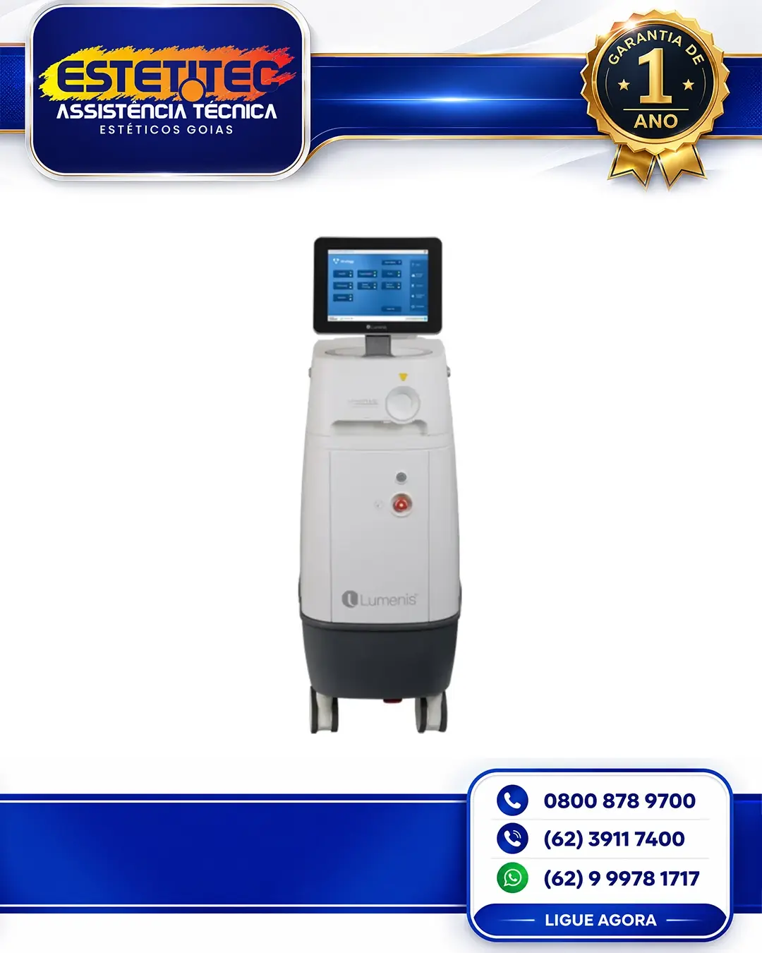 SUPORTE TÉCNICO LUMENIS PULSE 120H NO BRASIL