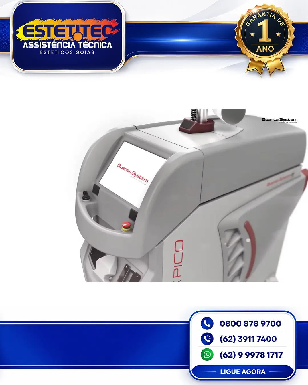 SUPORTE TÉCNICO QUANTA SYSTEM DISCOVERY PICO BRASÍLIA