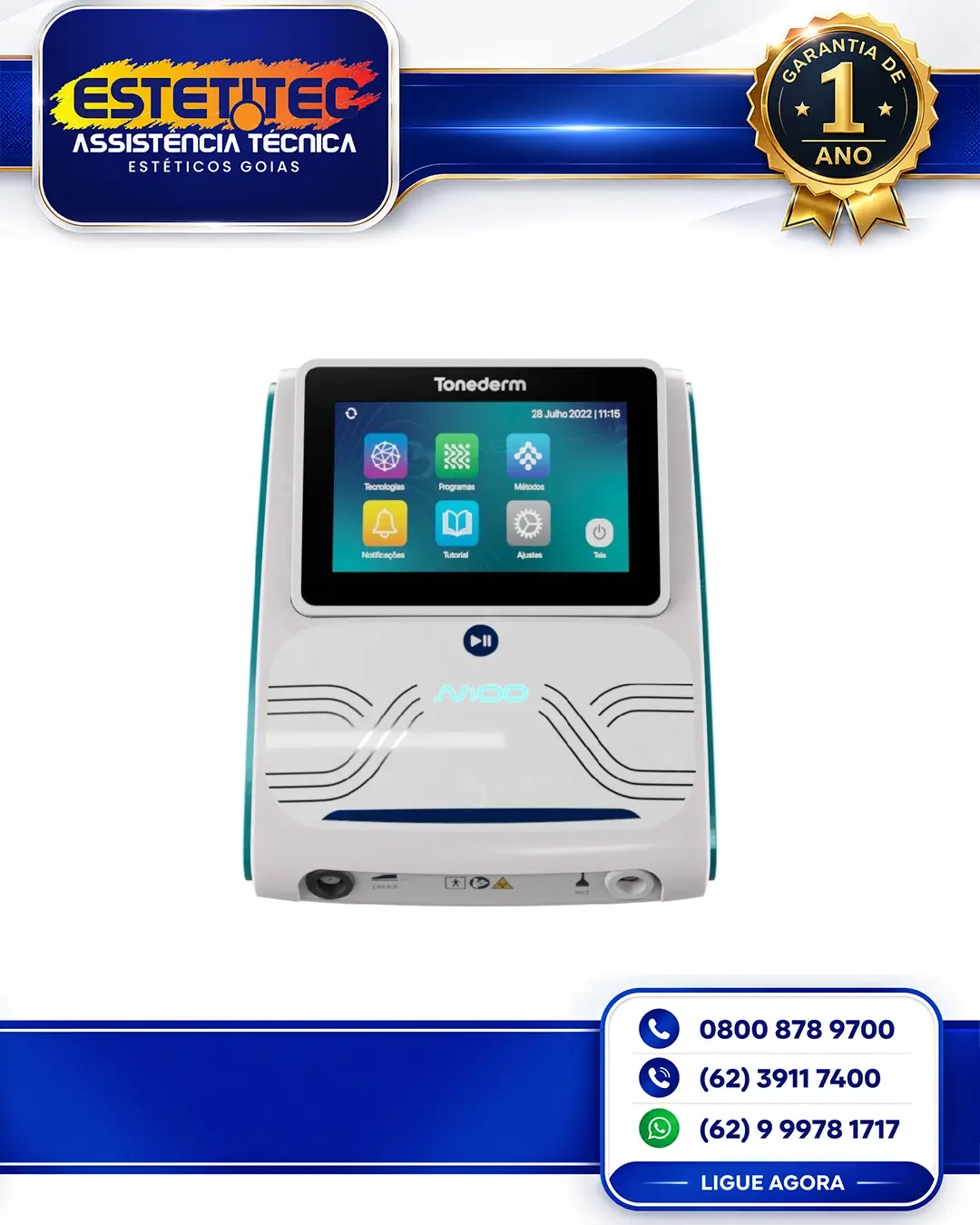 SUPORTE TÉCNICO TONEDERM ESTACAO NIOO FLORIANÓPOLIS