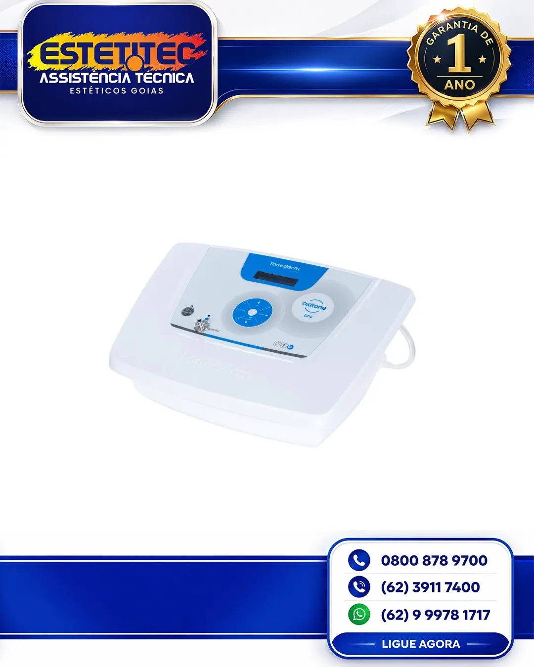 SUPORTE TÉCNICO TONEDERM OXITONE PRIME BRASÍLIA