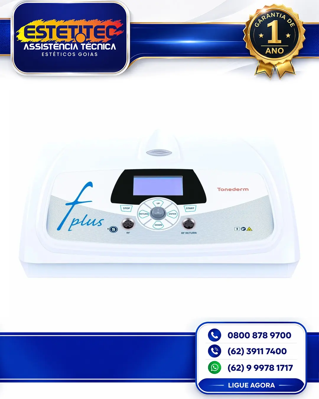 SUPORTE TÉCNICO TONEDERM SPECTRA FACE PLUS SÃO PAULO