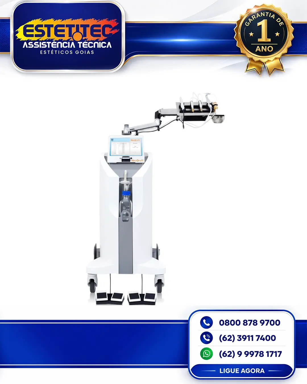 SUPORTE TÉCNICO VENUS CONCEPT NEOGRAFT CUIABÁ