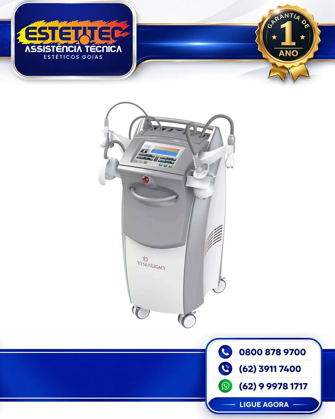 SUPORTE TÉCNICO VENUS CONCEPT VENUS VERSA GOIÁS